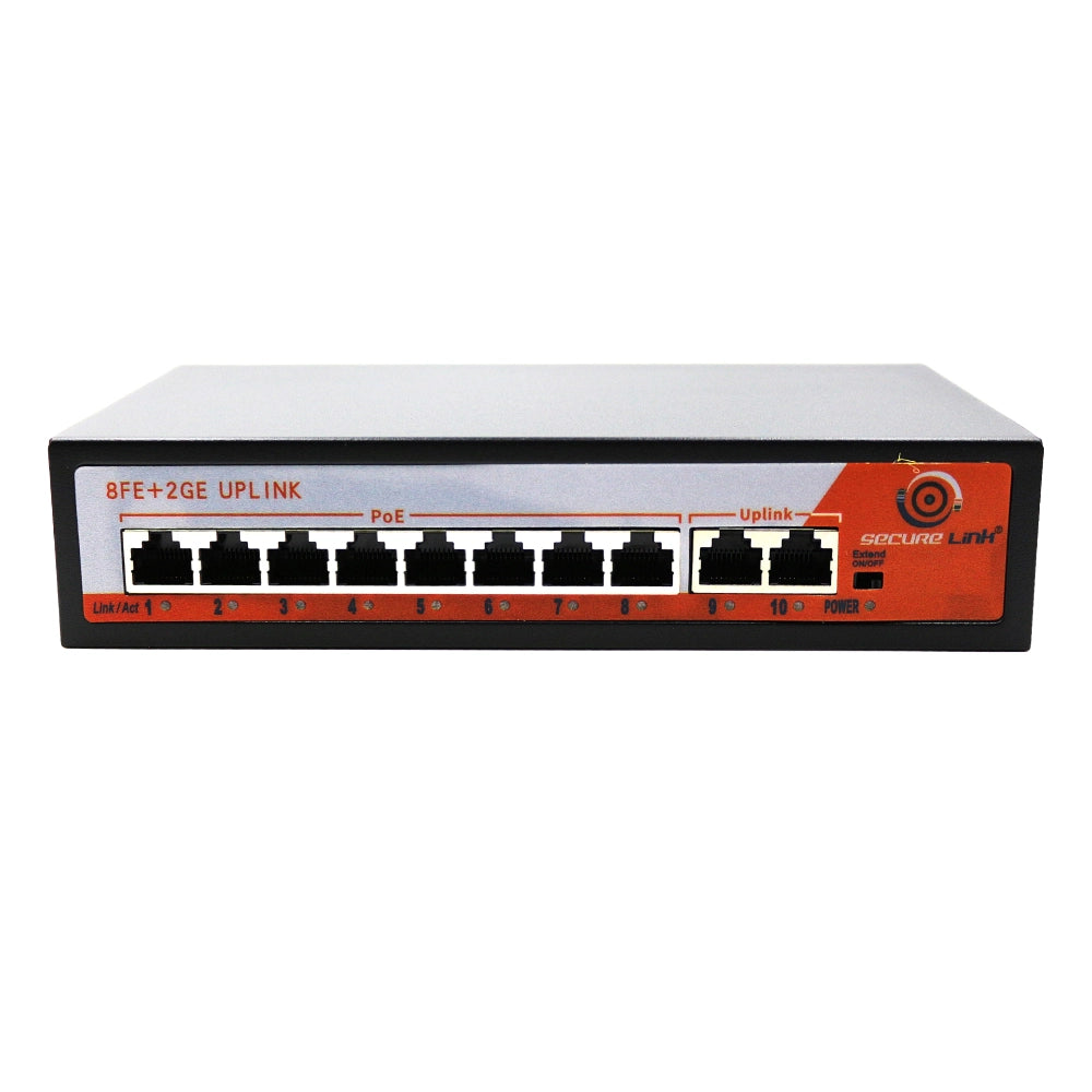 Securelink Poe Switch 8 Port (8 FE+ 2 GE Port)