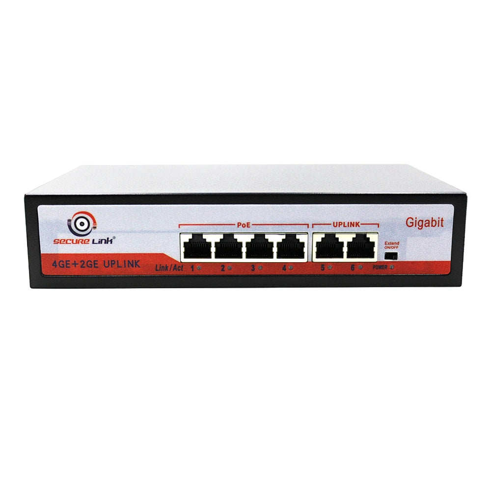 Securelink Poe Switch 4 Port (4 GE + 2 GE Port)