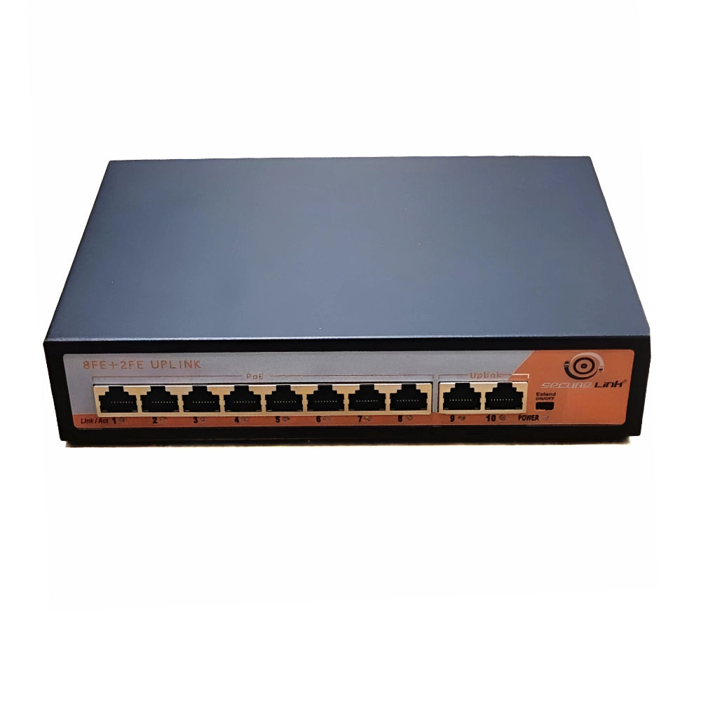 Securelink Poe Switch 8 Port (8 FE + 2 FE Port)