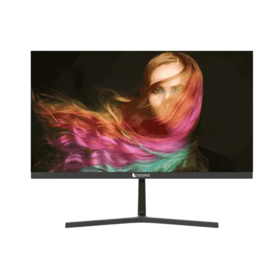 Coconut 22HD-B 22" FHD 75Hz Ultra Slim Bezel-less LED Monitor Black | High Performance