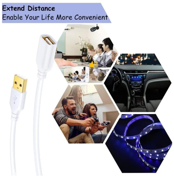 3 Meter USB-A Male to Female Extension Cable (Passive/Active)