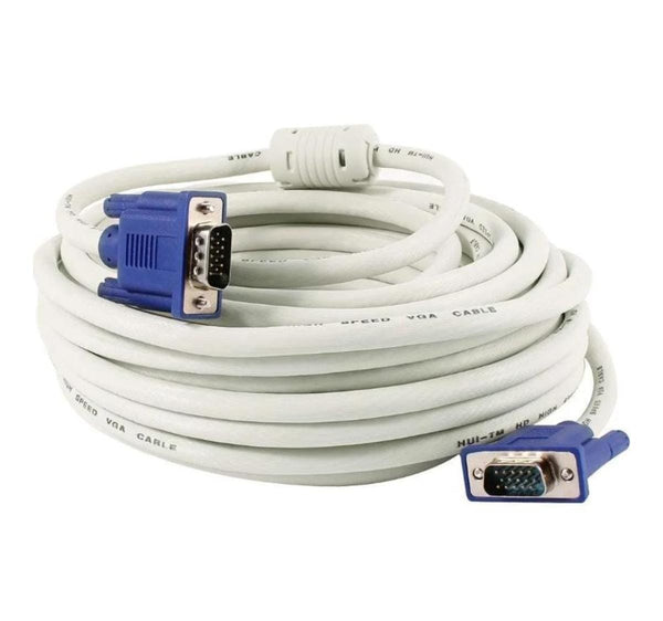 MOBILOO 20M High-Resolution VGA Monitor Cable - HD15 M/M